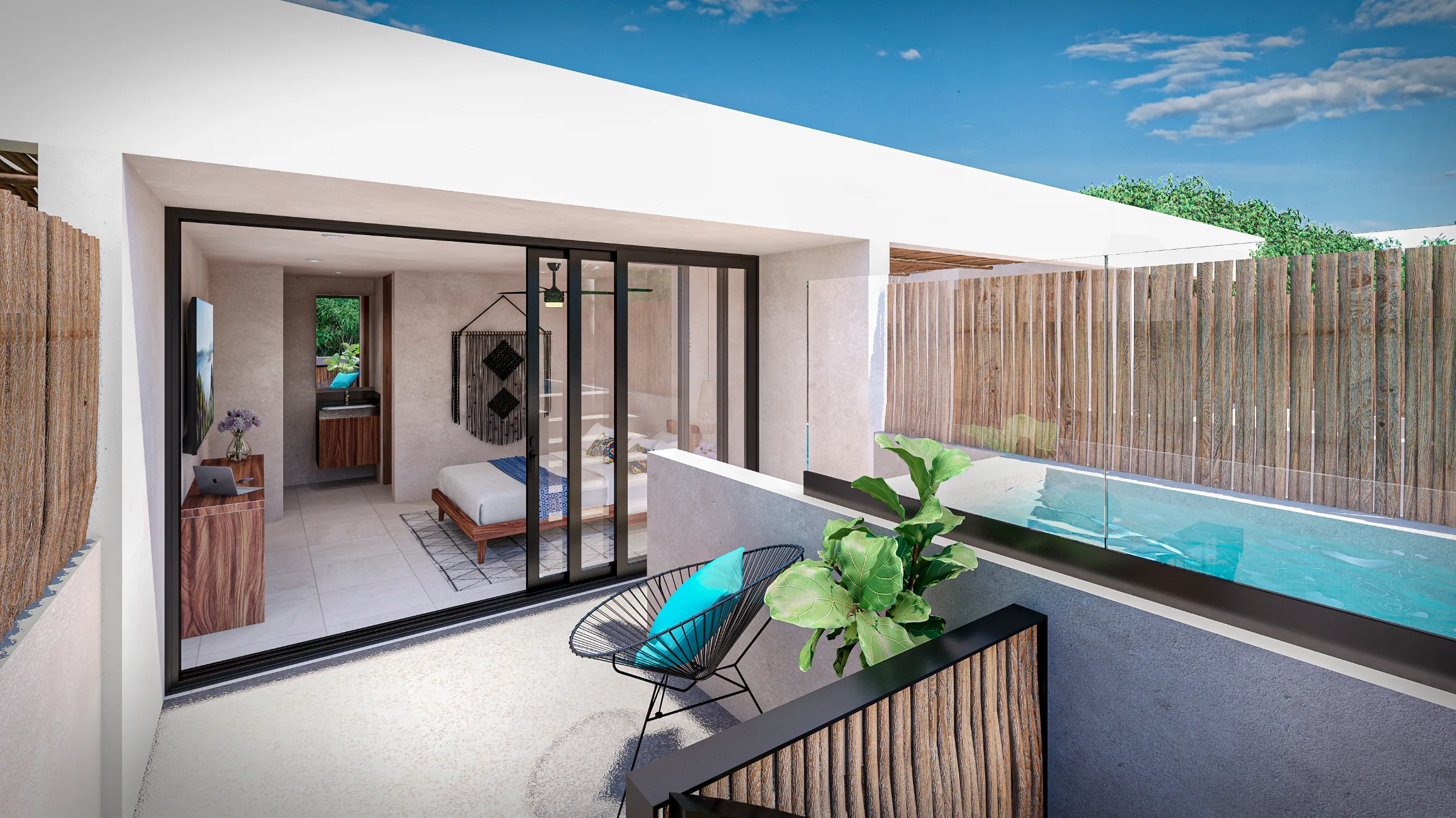 Estudio Penthouse con Suite Privada con Alberca - 2